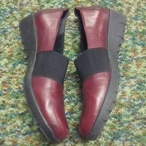 Remote Size 11 Deep Red Slip Ons